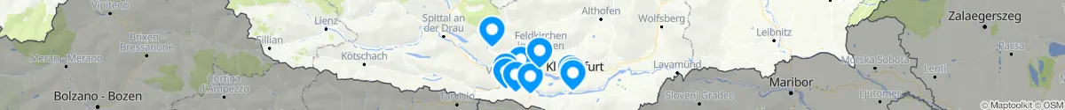 Map view for Pharmacy emergency services nearby Feldkirchen (Kärnten)